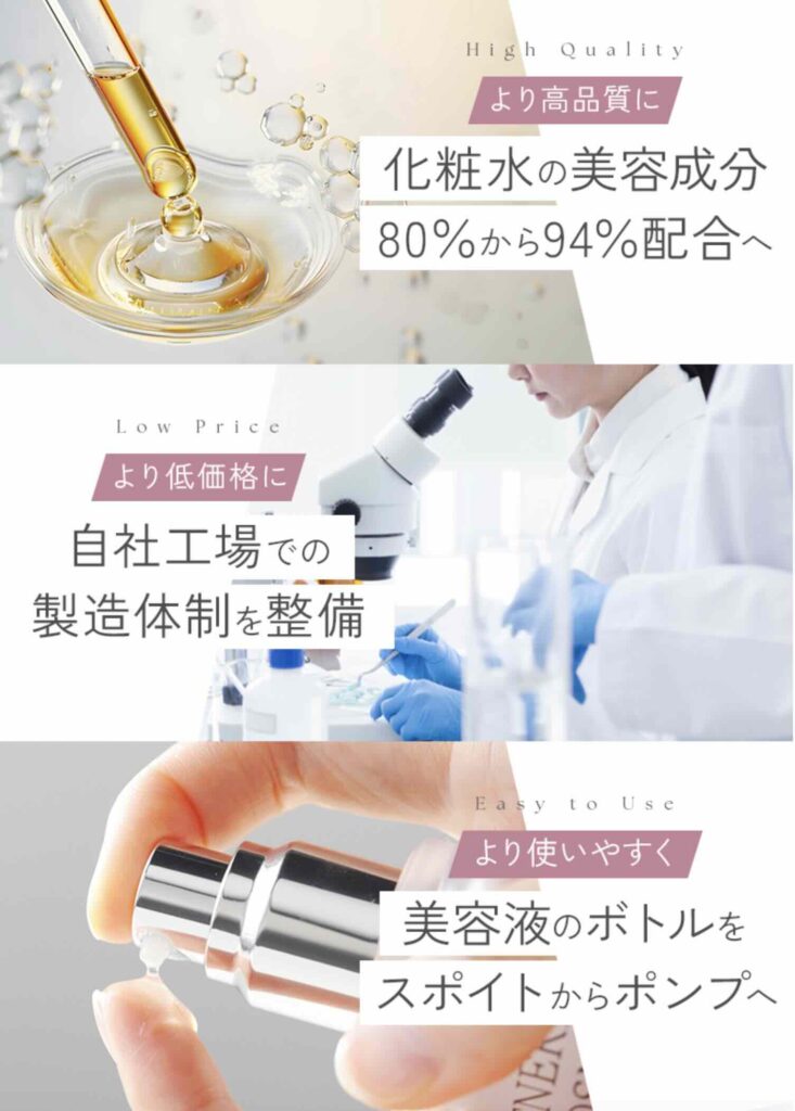 ジェネリック化粧品の3大改良ポイント